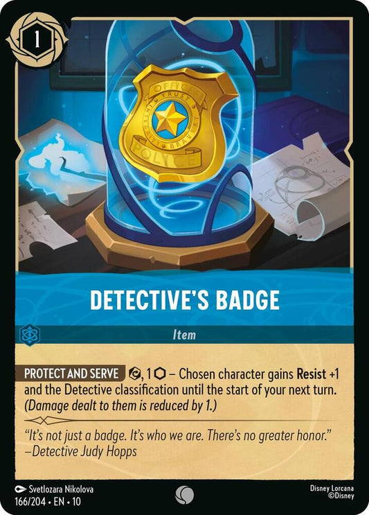 Detective's Badge (0166) - Cold Foil