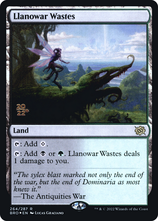 Llanowar Wastes (264) (Prerelease) - Foil