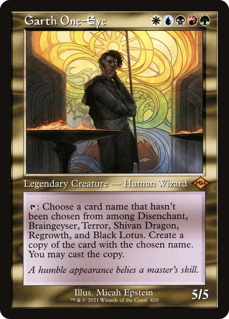 Garth One-Eye (420) (Retro Frame) - Foil Etched