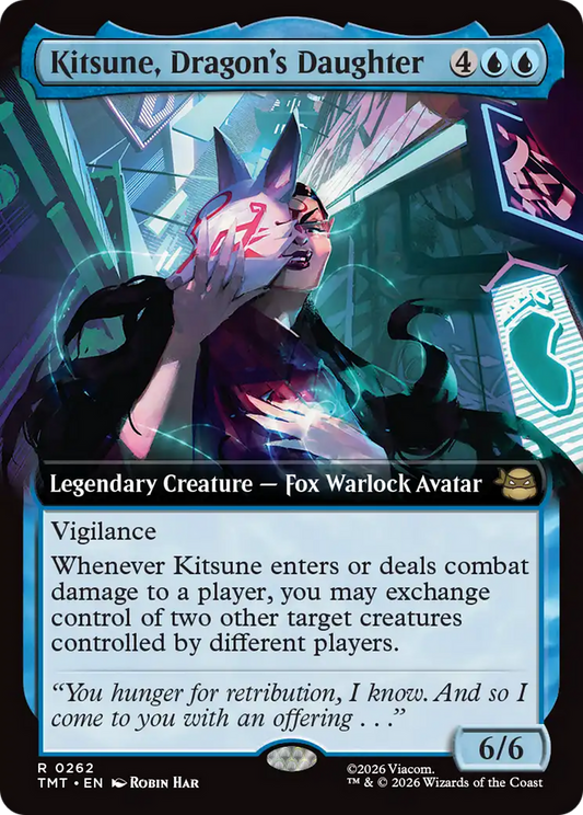 Kitsune, Dragon's Daughter (0262) (Extended Art) (TMT) - Foil