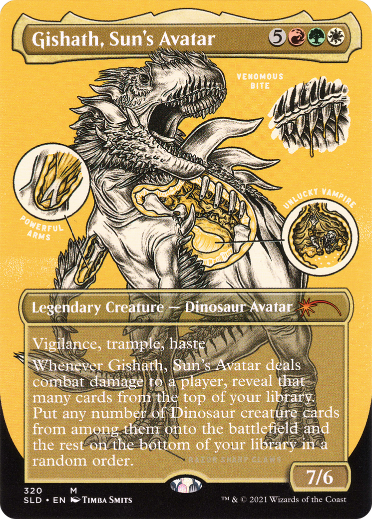 Gishath, Sun's Avatar (320) (Borderless) - Foil Etched