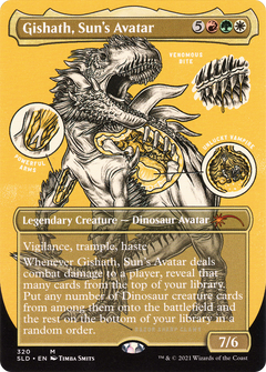 Gishath, Sun's Avatar (320) (Borderless) - Foil Etched