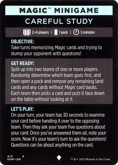 Magic Minigame: Careful Study (MKHM)