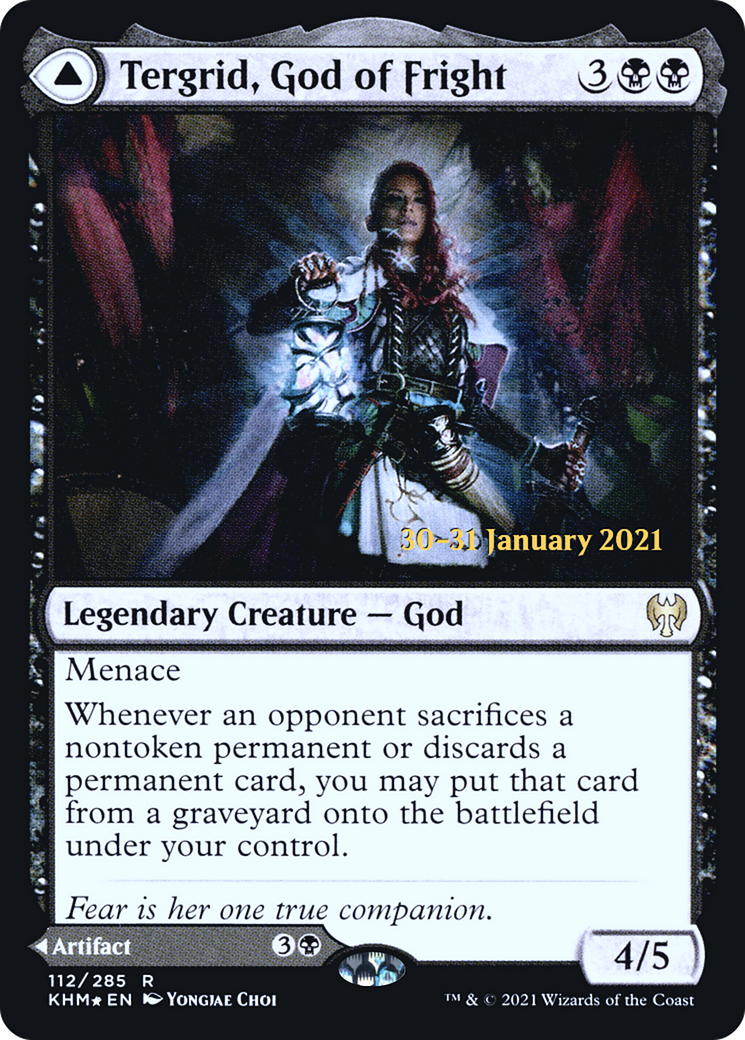 Tergrid, God of Fright // Tergrid's Lantern (112) (Prerelease) (PKHM) - Foil