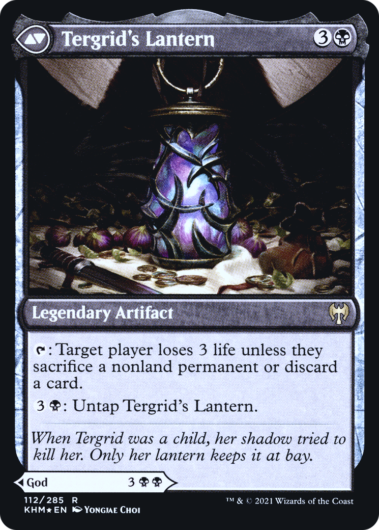 Tergrid, God of Fright // Tergrid's Lantern (112) (Prerelease) (PKHM) - Foil