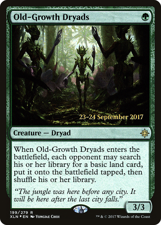 Old-Growth Dryads (199) (Prerelease) - Foil