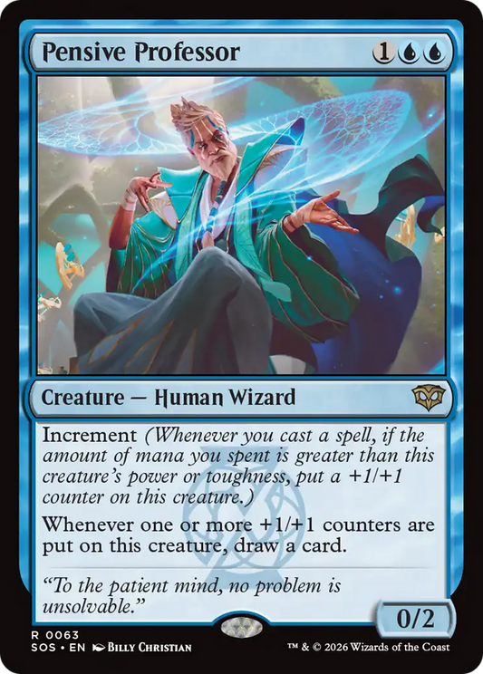 Pensive Professor (0063) (SOS) - Foil