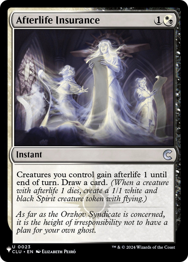 Afterlife Insurance (CLU-23) (PLST)