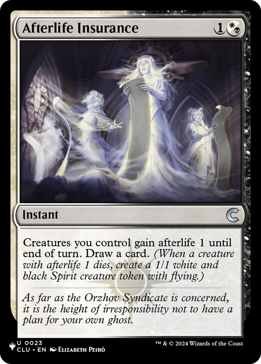 Afterlife Insurance (CLU-23) (PLST)