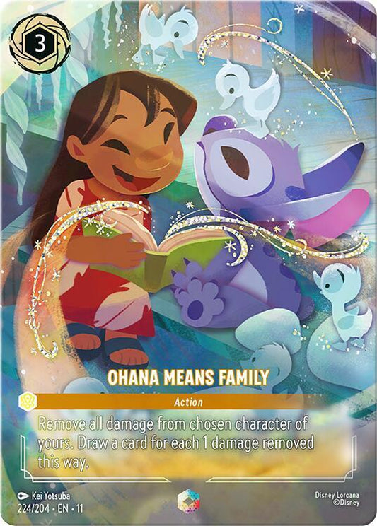 Ohana Means Family (0224) - Satin Holographic Foil