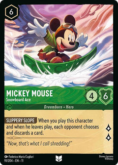 Mickey Mouse, Snowboard Ace (0091) - Cold Foil