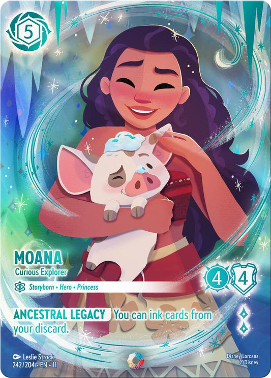 Moana, Curious Explorer (0242) - Lore Star Foil