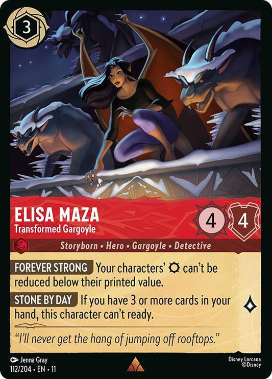 Elisa Maza, Transformed Gargoyle (0112) - Cold Foil