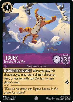 Tigger, Bouncing All the Way (0037) - Cold Foil