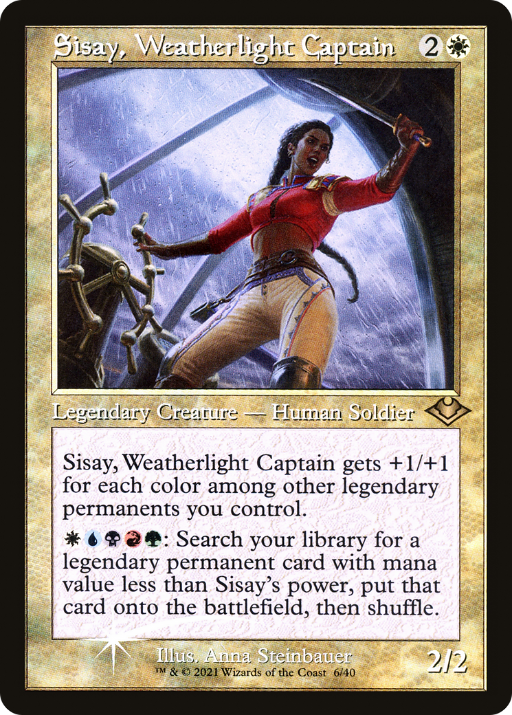 Sisay, Weatherlight Captain (006) (Retro Frame) - Foil