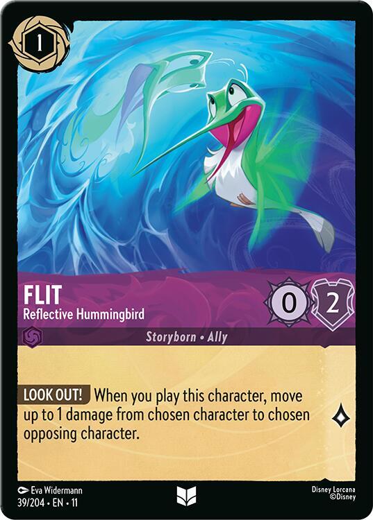 Flit, Reflective Hummingbird (0039) - Cold Foil