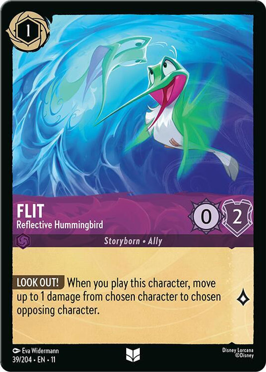 Flit, Reflective Hummingbird (0039) - Cold Foil