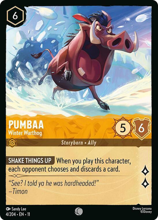 Pumbaa, Winter Warthog (0004) - Cold Foil