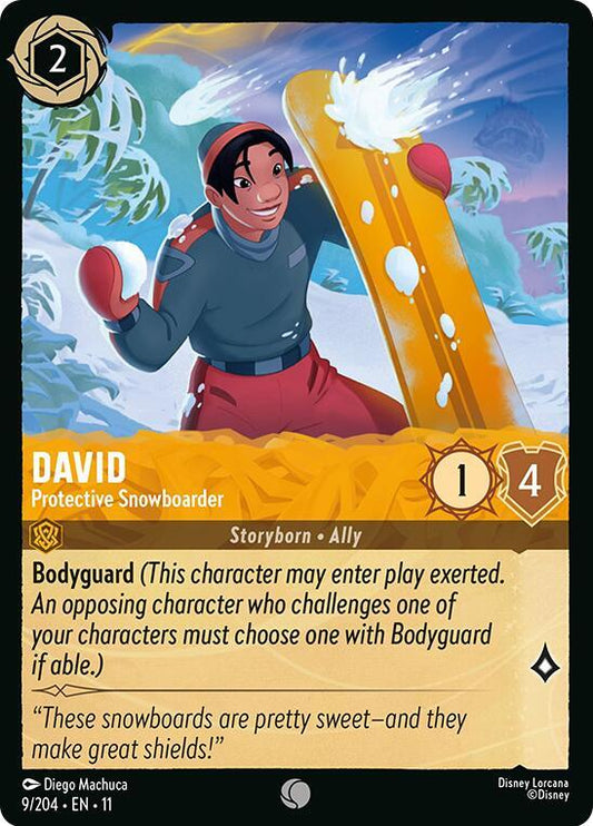 David, Protective Snowboarder (0009) - Cold Foil