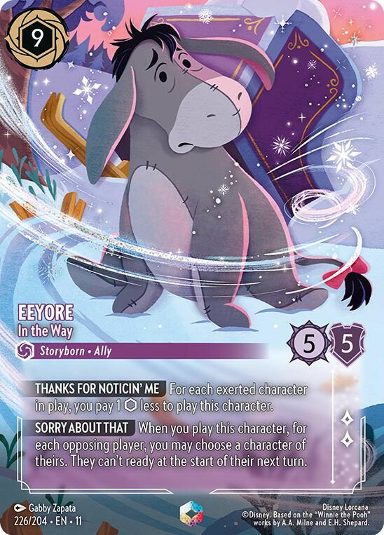 Eeyore, In the Way (0226) - Satin Holographic Foil