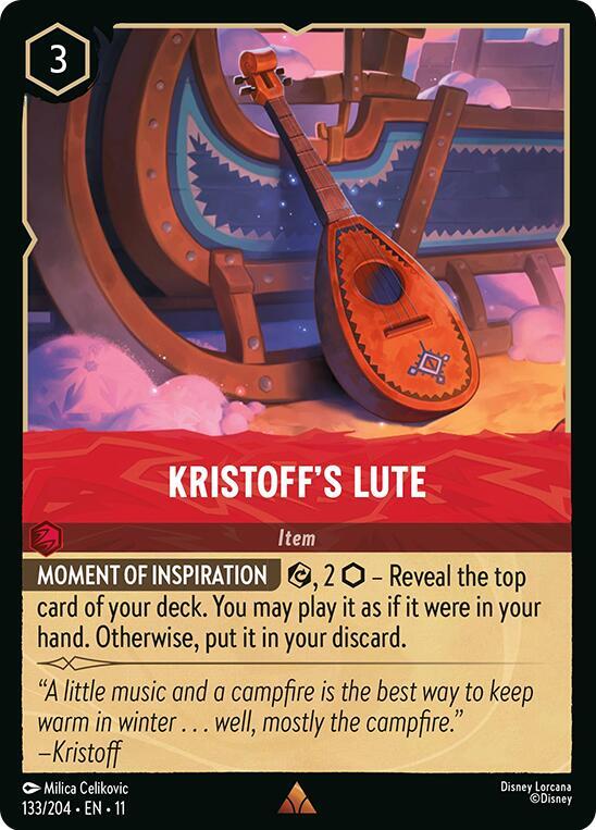 Kristoff's Lute (0133) - Cold Foil