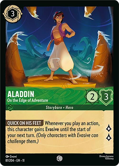 Aladdin, On the Edge of Adventure (0081) - Cold Foil