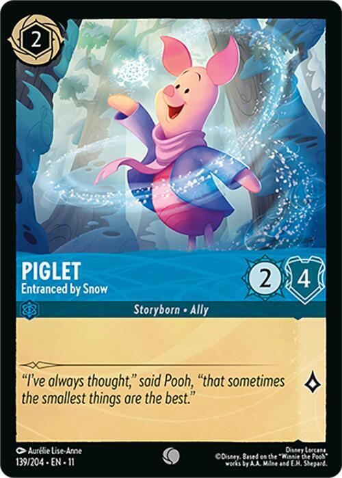 Piglet, Entranced by Snow (0139) - Cold Foil