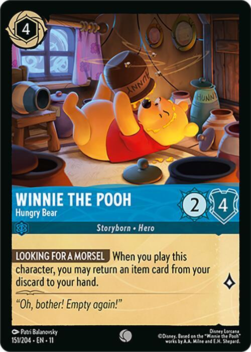 Winnie the Pooh, Hungry Bear (0151) - Cold Foil