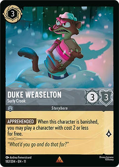Duke Weaselton, Surly Crook (0182) - Cold Foil