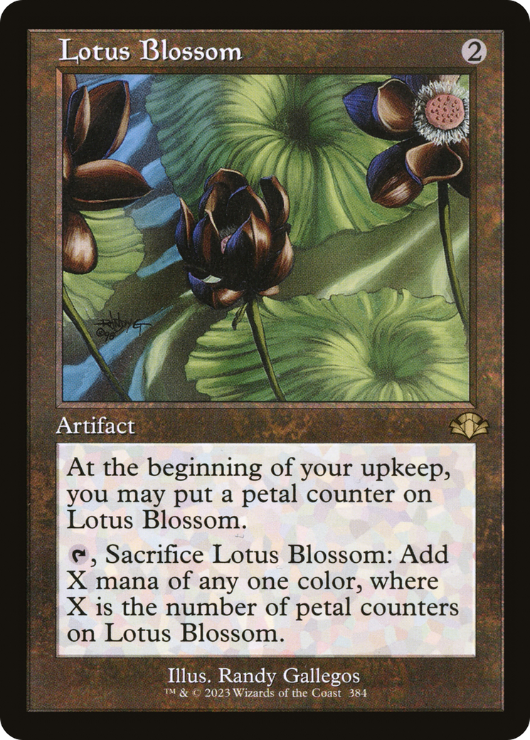 Lotus Blossom (384) (Retro Frame) - Foil