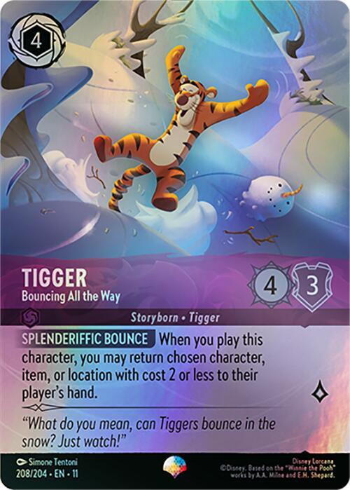 Tigger, Bouncing All the Way (0208) - Rainbow Foil