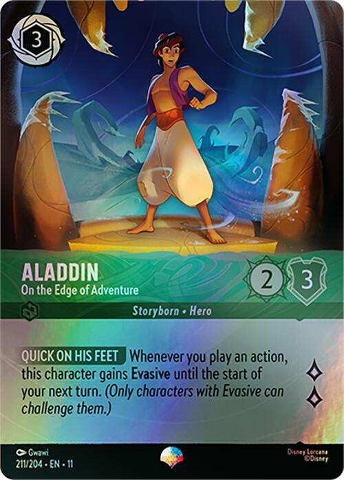 Aladdin, On the Edge of Adventure (0211) - Rainbow Foil