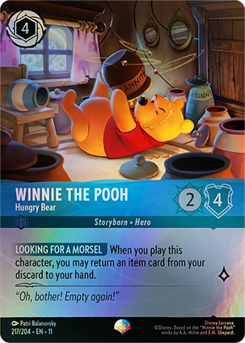 Winnie the Pooh, Hungry Bear (0217) - Rainbow Foil
