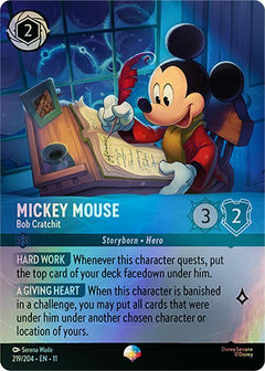 Mickey Mouse, Bob Cratchit (0219) - Rainbow Foil
