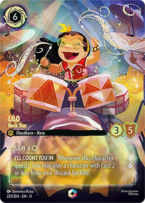 Lilo, Rock Star (0223) - Satin Holographic Foil