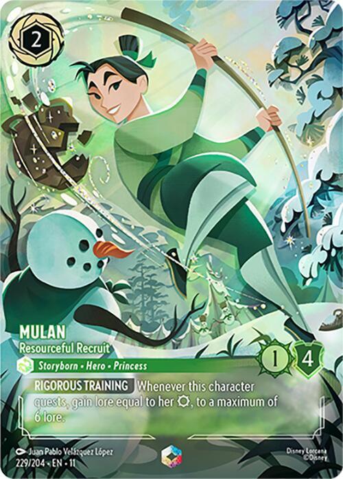Mulan, Resourceful Recruit (0229) - Satin Holographic Foil