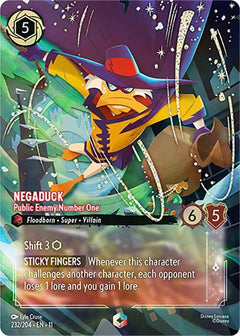 Negaduck, Public Enemy Number One (0232) - Satin Holographic Foil