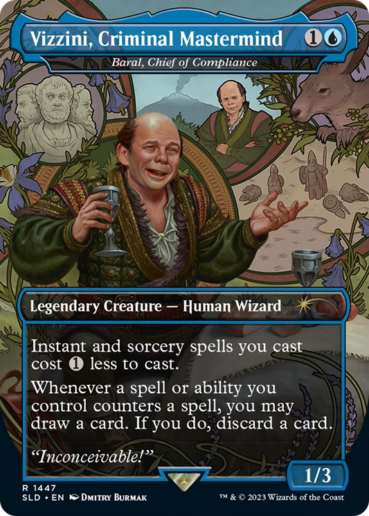 Vizzini, Criminal Mastermind [Baral, Chief of Compliance] (1447) (Borderless) - Foil