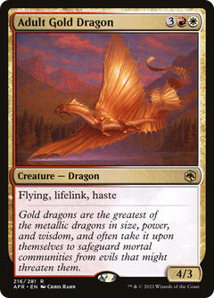 Adult Gold Dragon - Foil