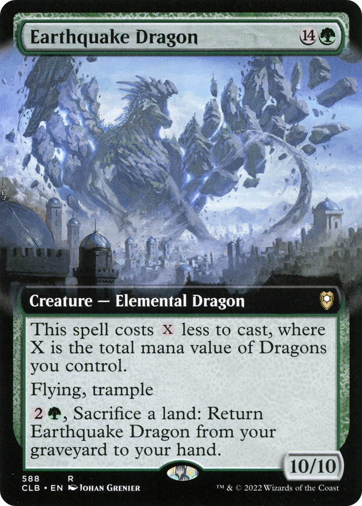Earthquake Dragon (588) (Extended Art) - Foil