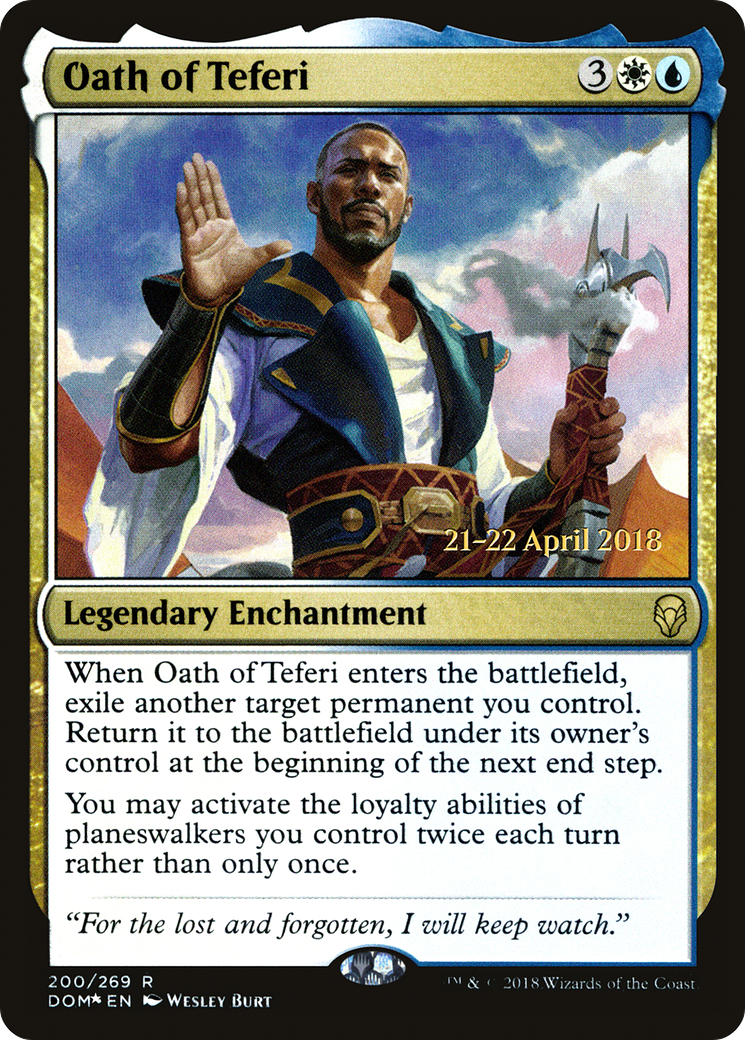 Oath of Teferi (200) (Prerelease) - Foil