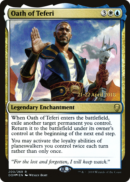 Oath of Teferi (200) (Prerelease) - Foil