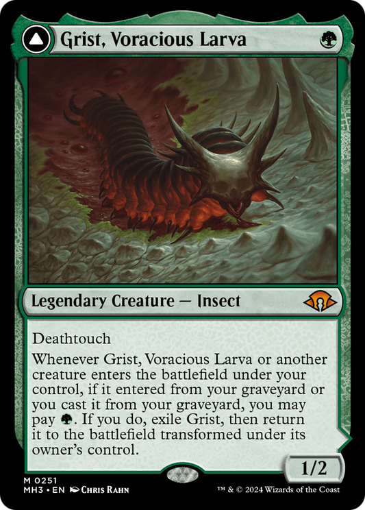 Grist, Voracious Larva // Grist, the Plague Swarm (MH3) - Foil