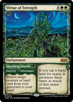 Virtue of Strength // Garenbrig Growth (0284) (Showcase) - Foil