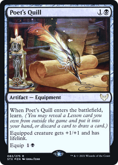 Poet's Quill (082) (Prerelease) - Foil