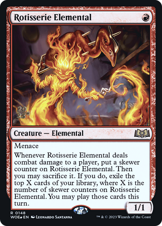 Rotisserie Elemental (0148) (Prerelease) - Foil