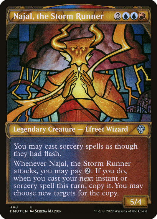 Najal, the Storm Runner (348) (Showcase) - Textured Foil