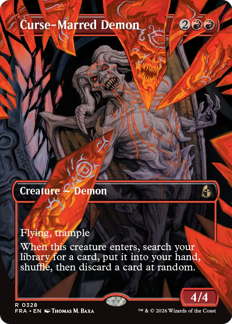 Curse-Marred Demon (0328) (Borderless) (FRA) - Foil