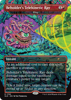 Beholder's Telekinetic Ray [Fling] (1795) (Borderless) - Foil