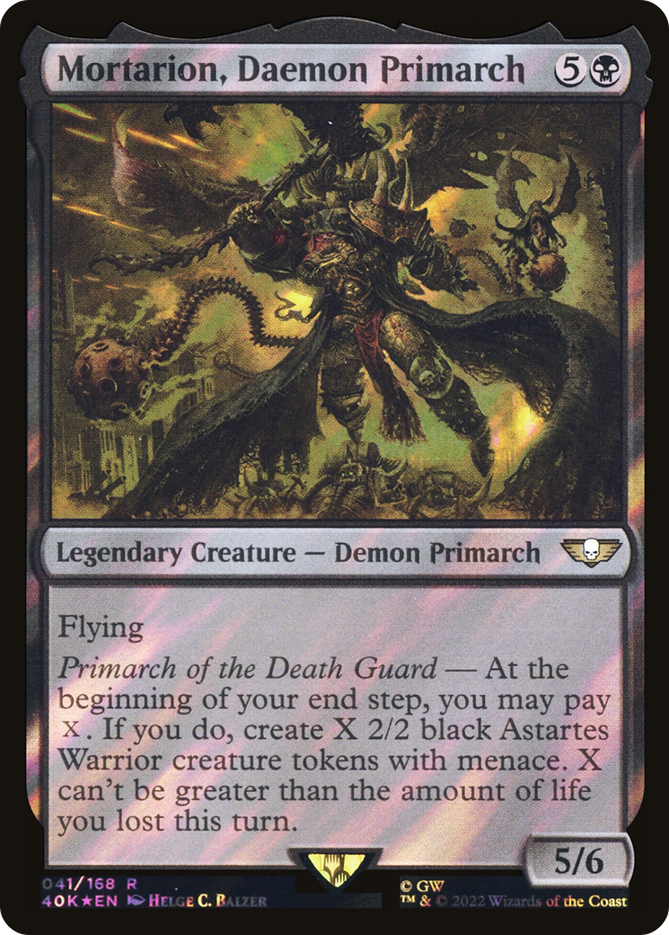 Mortarion, Daemon Primarch - Surge Foil
